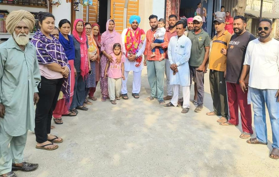 Choni Kalan honoured Surinder Pappi as Sarpanch for the second time